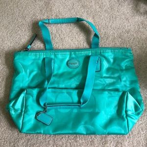 Coach Turquoise Purse and wallet